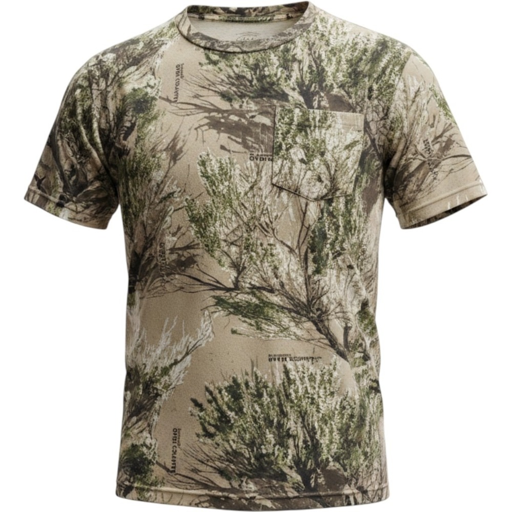 Cabela's Camo Pocket T-Shirt Mens XL Green Seclusion 3D Open Country Hunting